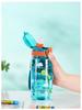 600ml Children's Plastic Water Cup BAP Free Kids Drinking Cup Cute Cartoon Straw Cup Leak-proof Plastic Water Bottles