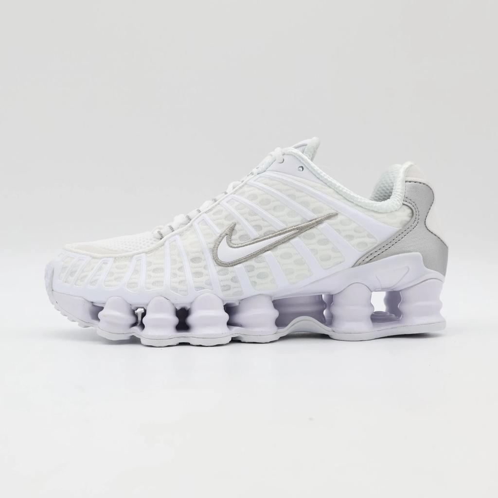AR3566-100 Nike Shox TL White Max Orange Metallic Silver (Women's)