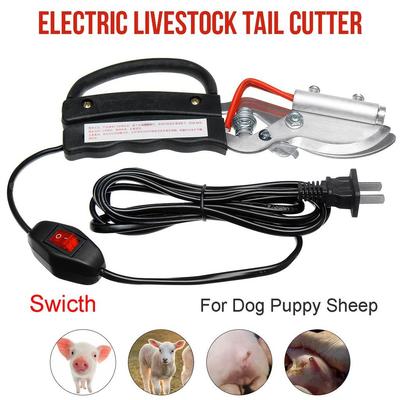 Electric Heating Clamp Piglet Tail Cut Docked Tail Plier for Piglet Bloodless Piggery Farm Cutter Farming Equipment