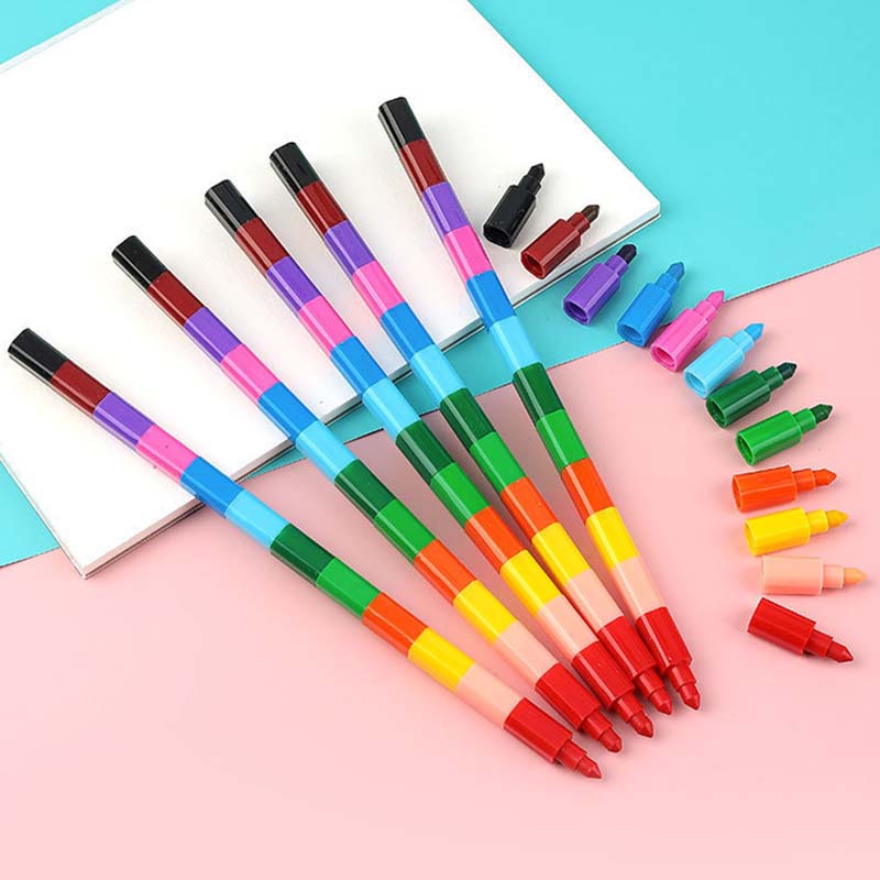 Colored Crayon Children Day Christmas Festival Gathering Gifts DIY Creative Painting Tools Multiple Colors Party Favors TMZ