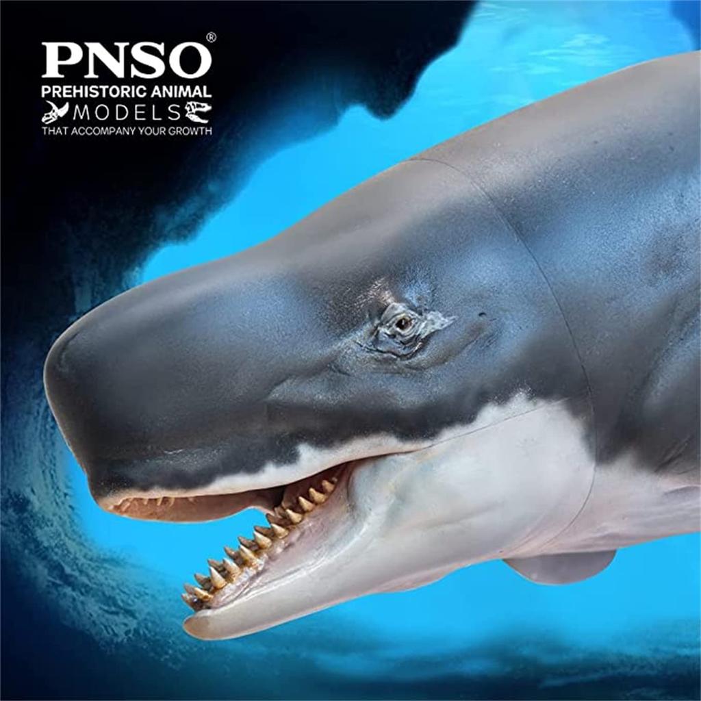 PNSO Growth Series 56 Leviathan Melvillei Libyatan Sperm Whale Family Leviathan Marine Animal Realistic Figure PVC Toy Model Dinosaur Lover Birthday