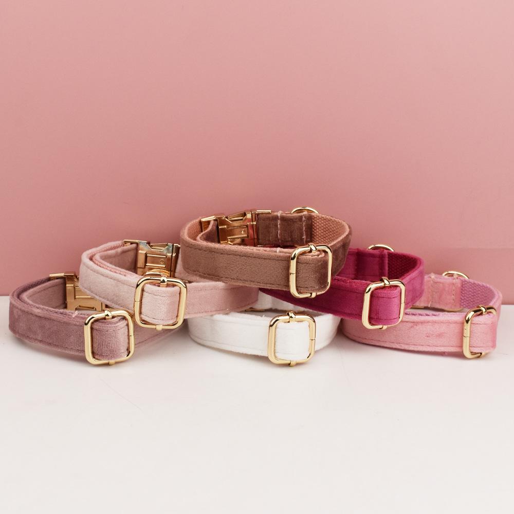 Personalized Teddy Fleece Dog Collar - Pet Supplies