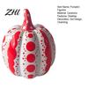 Kitchen Table Autumn Display Ceramic Pumpkin Sculpture, Modern Polka Dot Figurine, Farmhouse Room Decor Tabletop Decoration for Fall, Halloween,