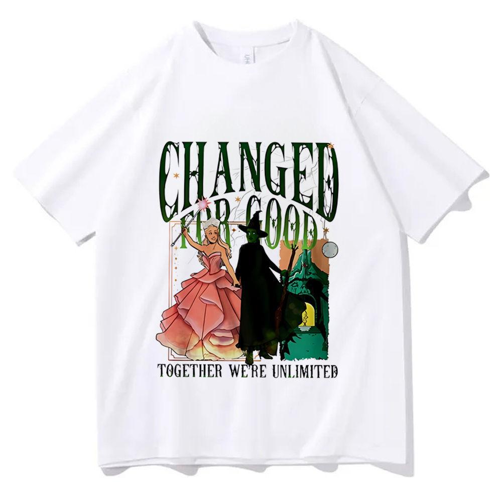 Wicked Tshirt Female Graphic Y2k Colorful Pastel Gothic Korean Clothes Shirt Punk Breathable Colorful 2000s Grunge Classic Tops