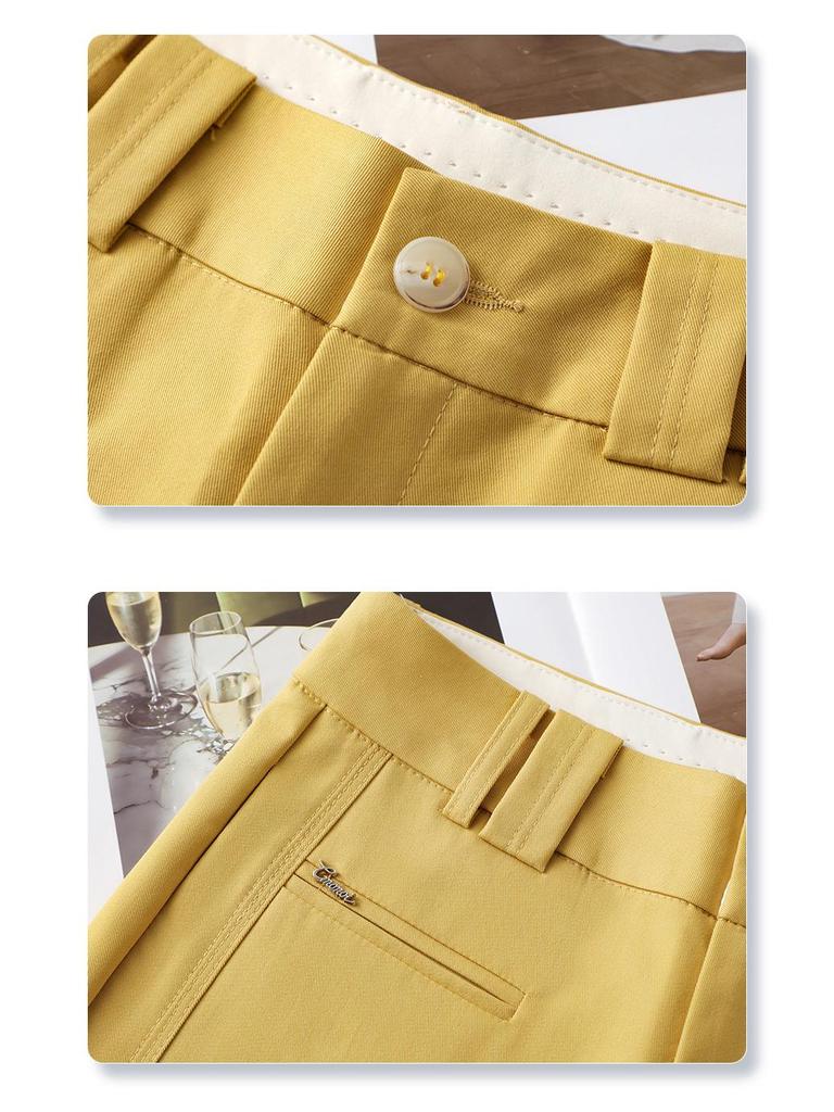 Women's Khaki Summer 2025 Loose Wide-Leg Casual Pants