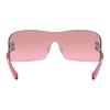 Miu Miu Logo Metal Rectangular Sunglasses Women sunglasses Silver MUB53S1BC70Y