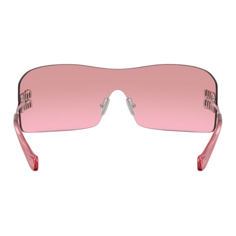 Miu Miu Logo Metal Rectangular Sunglasses Women sunglasses Silver MUB53S1BC70Y