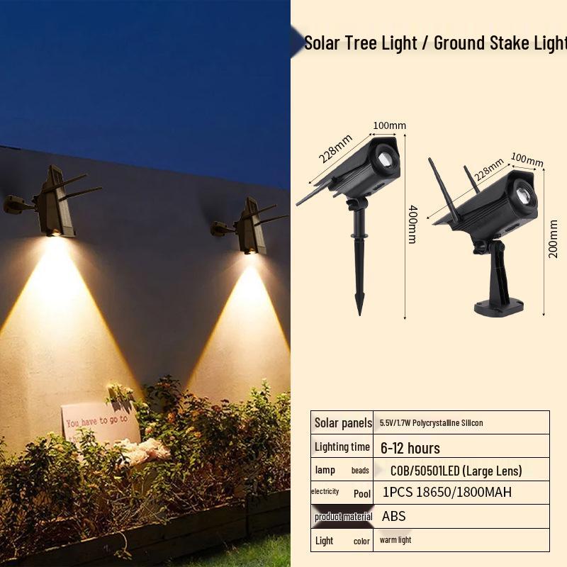 Waterproof LED Solar Landscape Lamp for Garden & Courtyard Standard