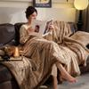 New Light Luxury Mink Velvet Thickened Zipper Blanket Quilt Cover Living Room Sofa Blanket Ladies Autumn and Winter Keep Warm