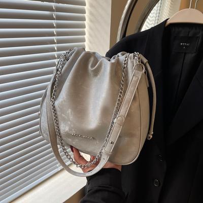 Folded Chain Cloud Bag Fashionable Three-purpose Single-piece Underarm Bag Niche Messenger Bag