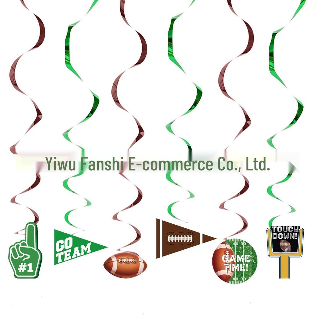 Super Bowl Party Set: Football Plates, Cups, Tablecloth & Cutlery
