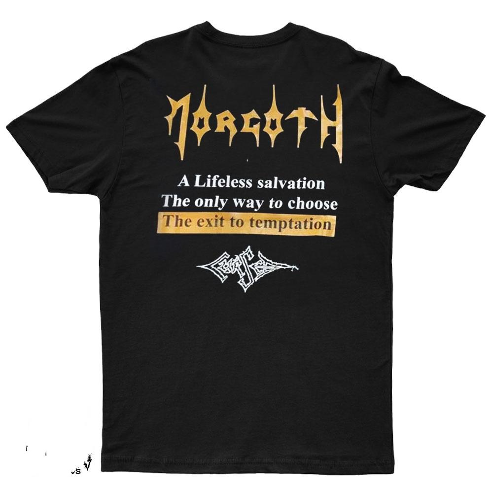 2025 Ny MORGOTH - CURSED Tryckt Unisex Street Fashion Trend Kortärmad Ren Bomull Rund Hals