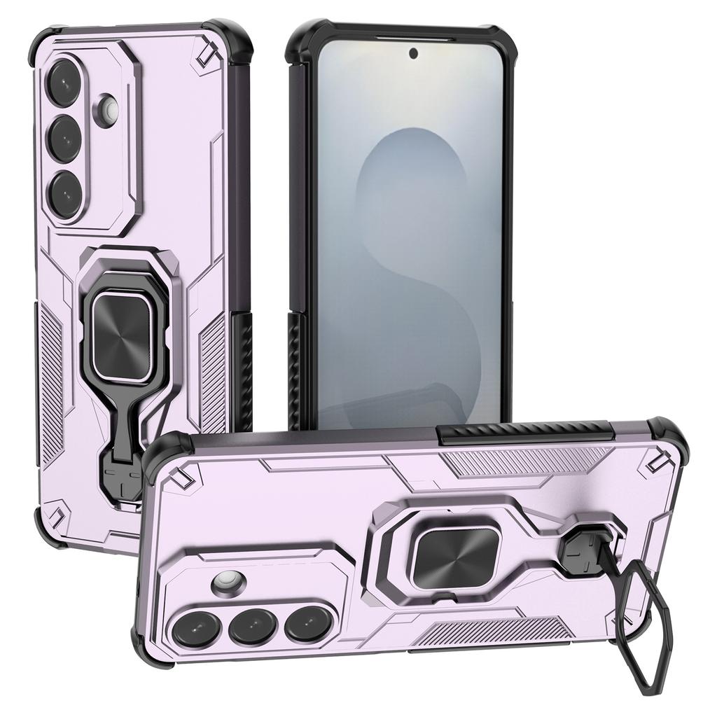 For Samsung Galaxy S26/S26 Pro Case Rotatable Ring Kickstand PC + TPU Shockproof Phone Cover