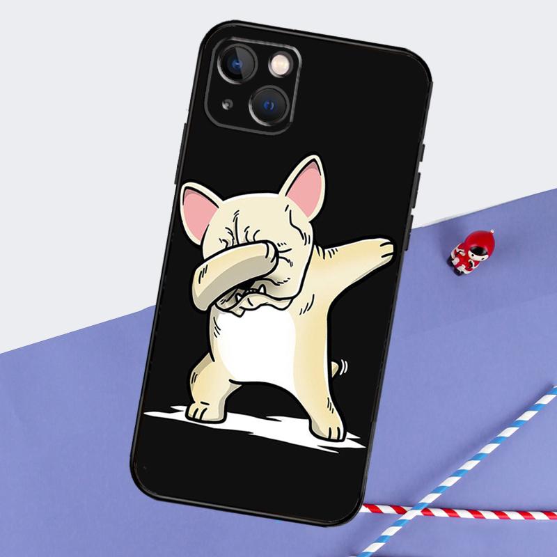 French Bulldog Phone Case For iPhone 16 Pro 15 Pro 11 12 13 14 Pro Max Mini XR 16e 15 16 Plus Cover Shell