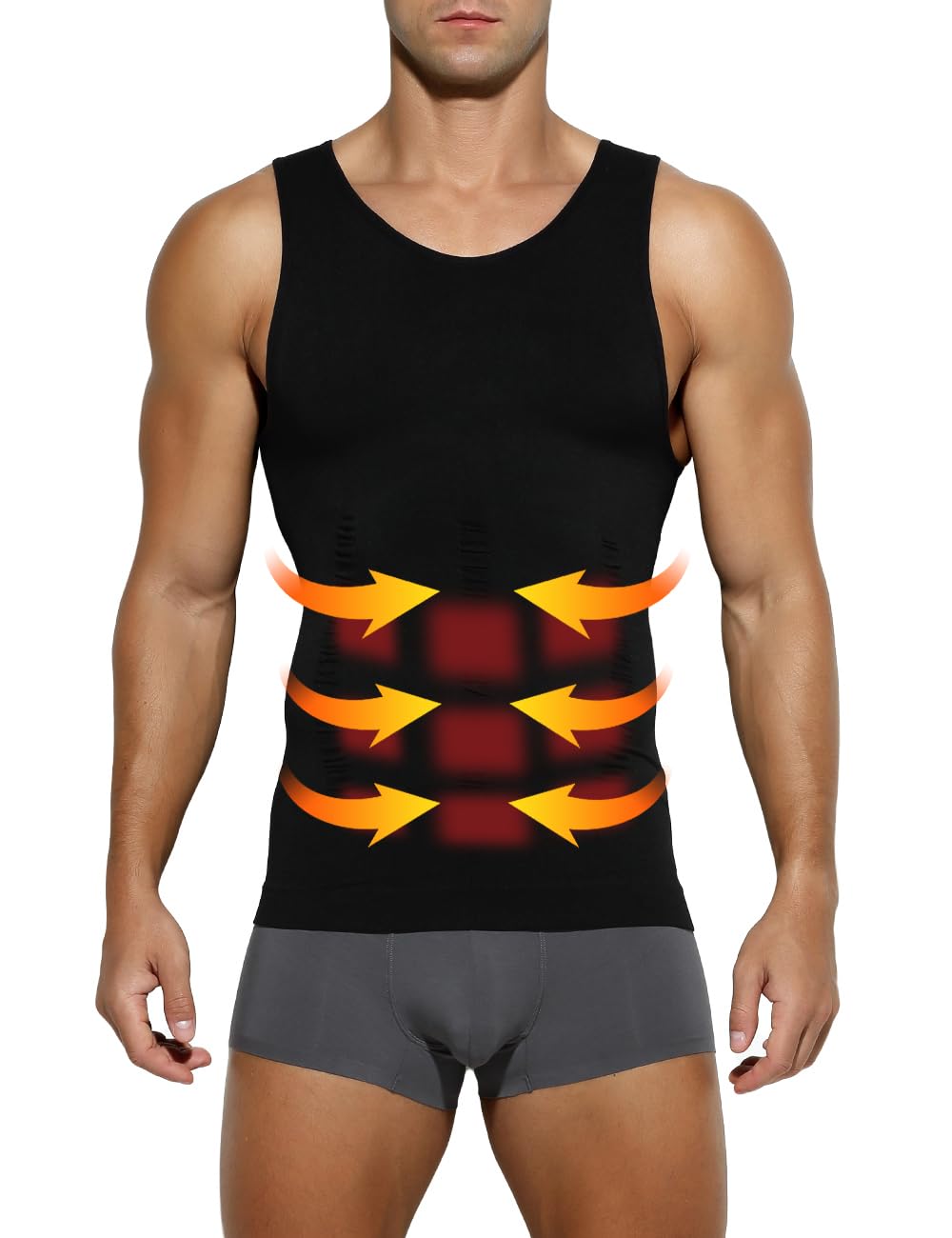 

Компрессионная майка Arjen Kroos для и размера мышц, мужская, без рукавов, спортивная, для бега, для тренировок, тренировочная. ML2003-A1-Черный, Маленький.