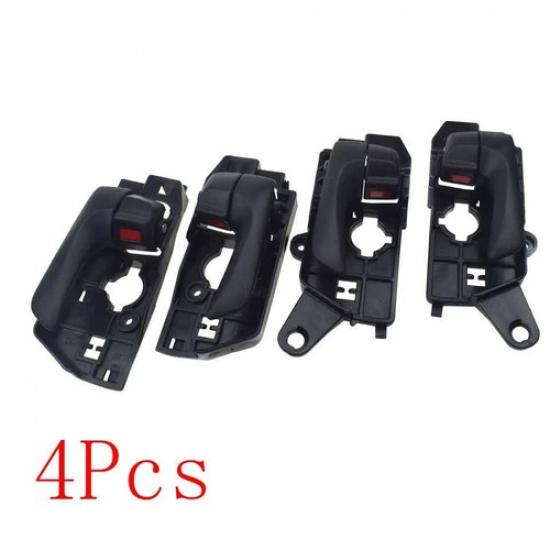 4Pcs Fit Hyundai Sonata 2008-10 Black Front Rear Left Right Interior Door Handle