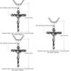 Retro Geometric Titanium Steel Men's Cross Pendant Necklace Personalized Steel Chain Jewelry Wholesale