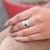 Black Onyx Spinner Ring, 925 Sterling Silver, Handmade Ring, Anxiety Ring, Healing Jewelry