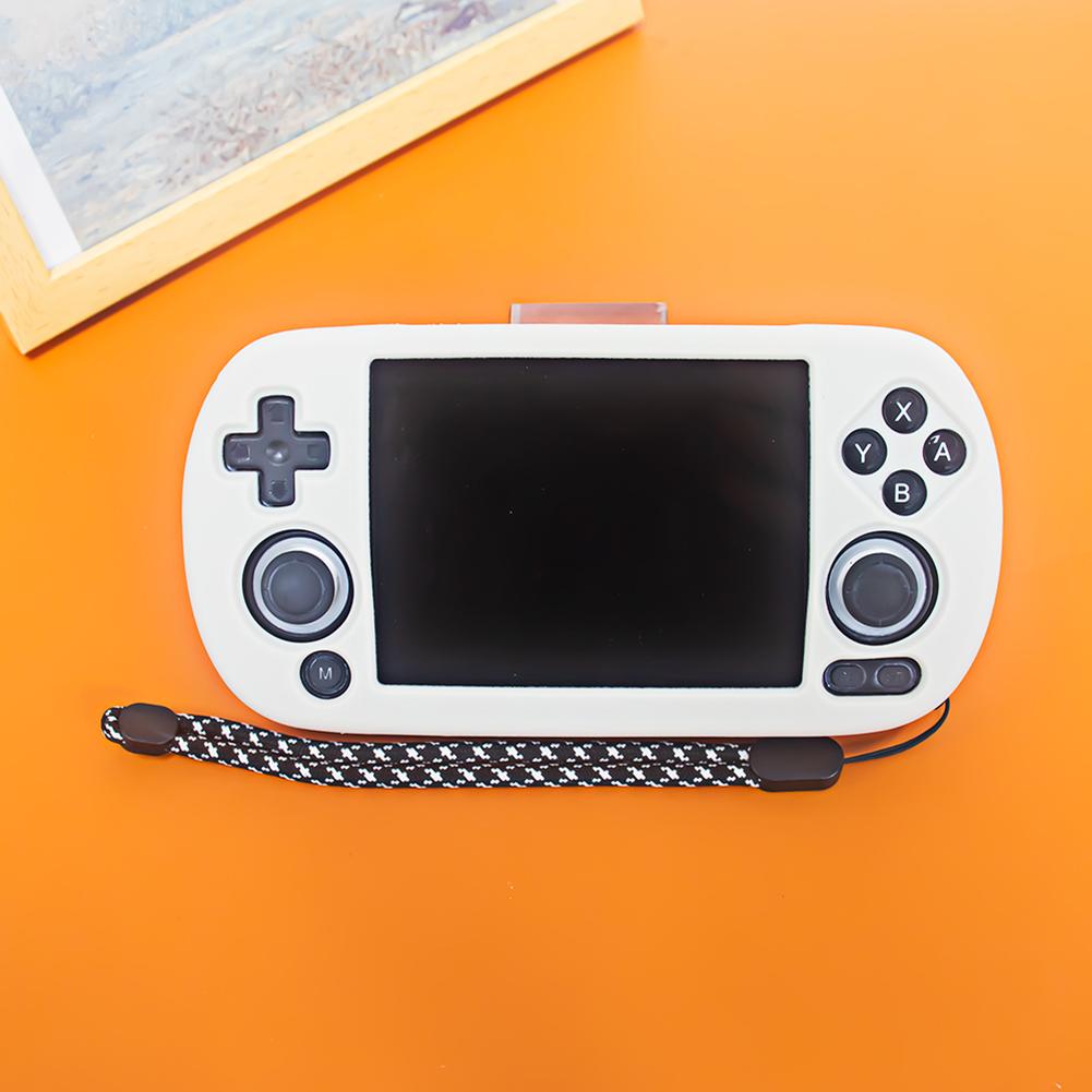 Silicone Protector Shell Sleeve Shockproof Soft Skin Cover Case Anti-Scratch with Lanyard for ANBERNIC RG40XX H Game Accessories