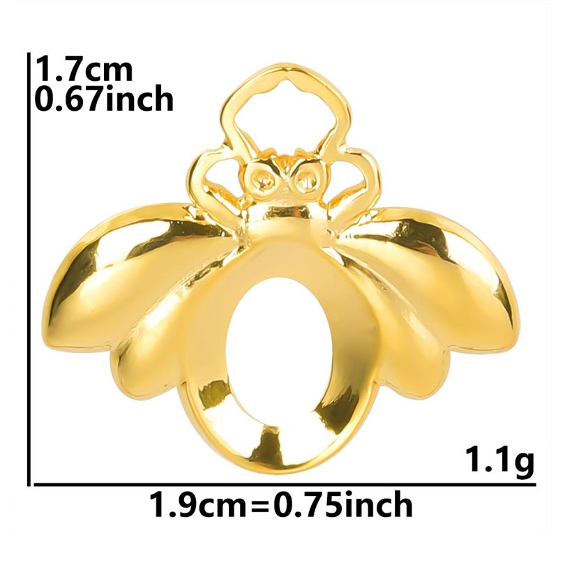 6pcs Gold Plated Butterfly Charms For Jewelry Making Bulk Stainless Steel Pendants Animal Dragonfly Cattle Peacock DIY Connector