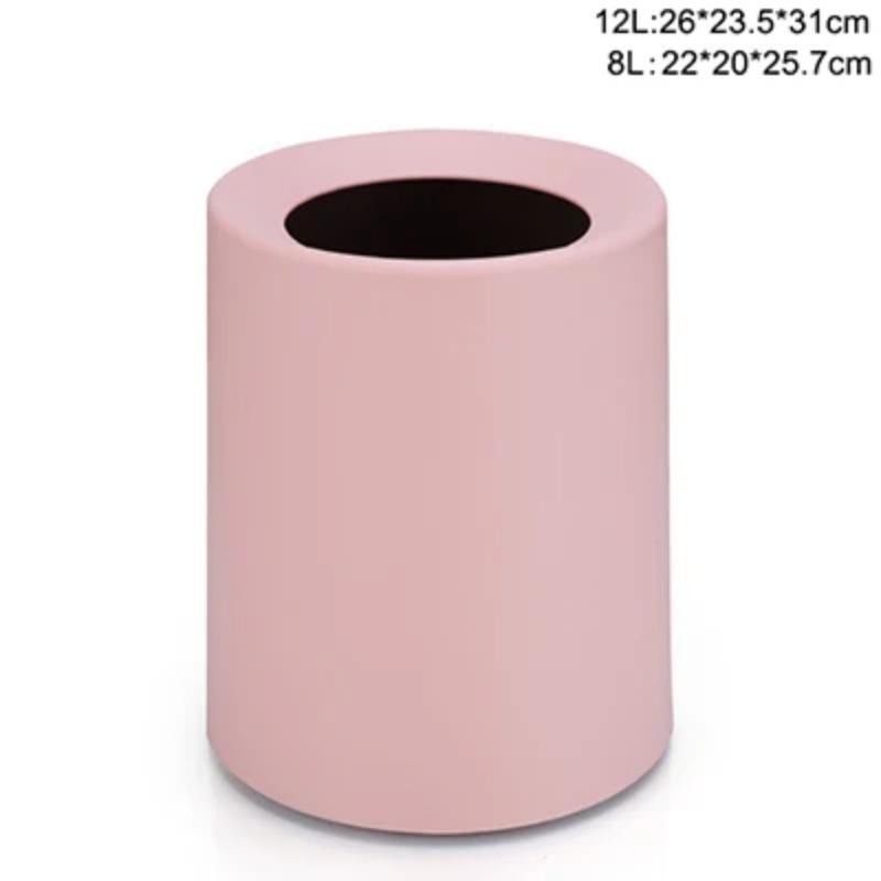 

Креативное пластиковое матовое мусорное ведро, ведро для хранения мусора, корзина для бумаги, домашний офис, мусорное ведро без крышки 8L