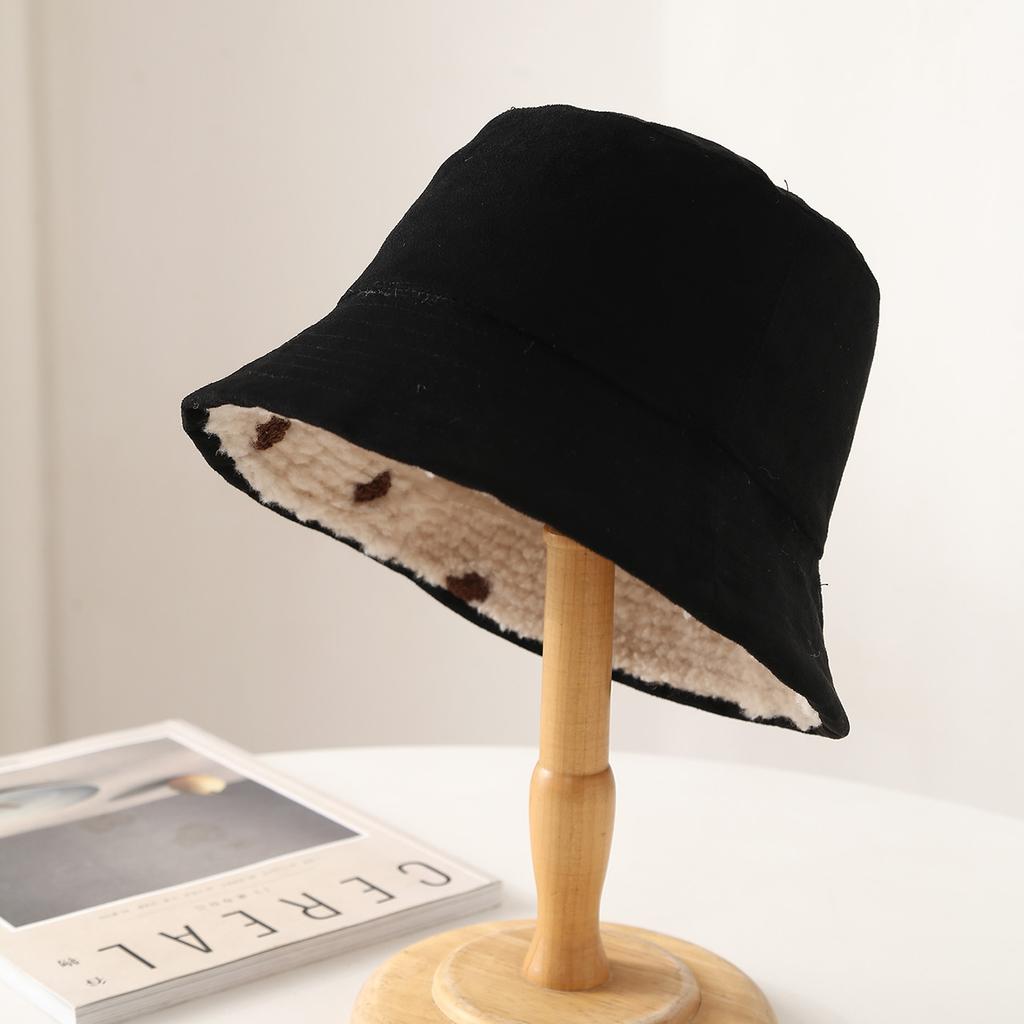 Women'S Winter Bucket Hat Thickened Windproof & Warm Double-Sided Design, New Trendy Fisherman Style Cap