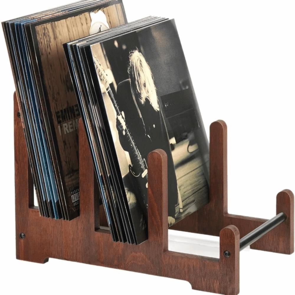 3-Tier Design Vinyl Record Holder Space Saving Vinyl Record Storage Album Display Stand  Album Book