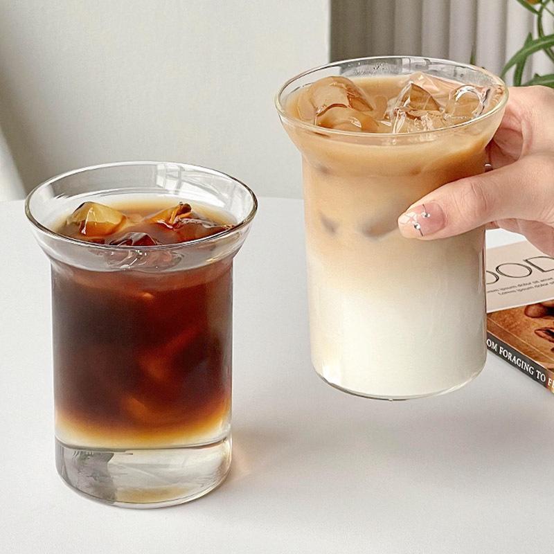 Tazza in Vetro Borosilicato a Bocca Larga per Caffè, Acqua e Tè - Leggera e Resistente al Calore