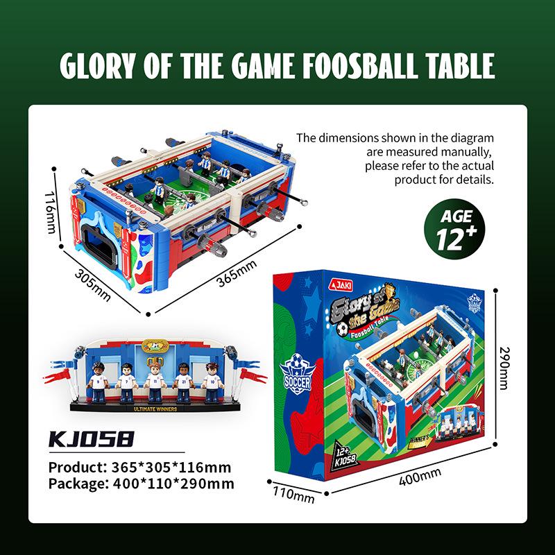 JAKI Jiaqi Building Blocks: Peak of Glory Football Machine - Parent-Child Interactive Two-Player Board Game.