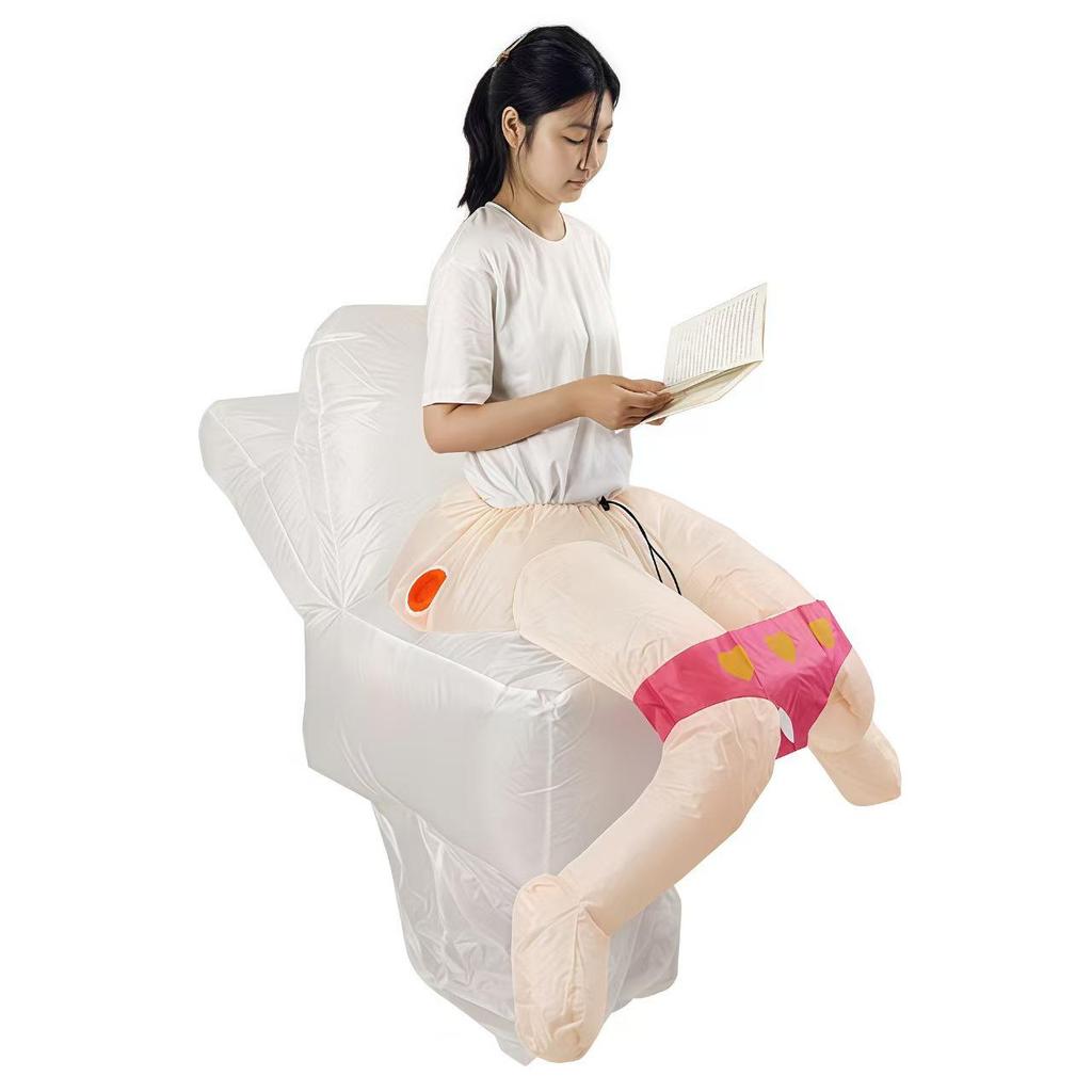 Aufblasbares Kackhaufen-Kostüm für Halloween, Cosplay und Partys