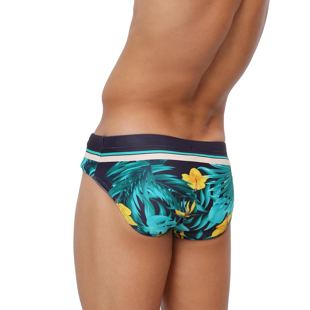 UXH Brand Men Swim Briefs Low Waist Tight Fit Sexy Swimwear Beach Wear Tanning Surfing