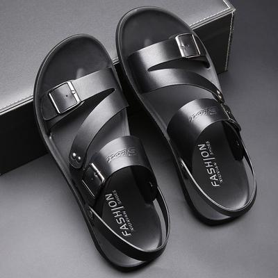 Fashion Open Toe Men Sandals Summer Men's Beach Shoes High Quality Non-slip Men Sandals Outdoor New Leather Slippers Sandalias Hombre