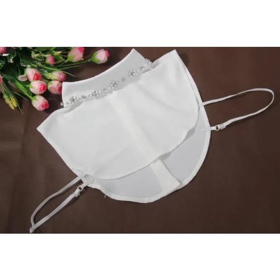 Czarne Białe Fałszywe Kołnierzyki dla Damskiej Koszuli Odpinany Kołnierzyk Femme Zdejmowane Fałszywe Kołnierzyki Nakrycie Szyi Krawat Dziewczęce Nep Kraagie