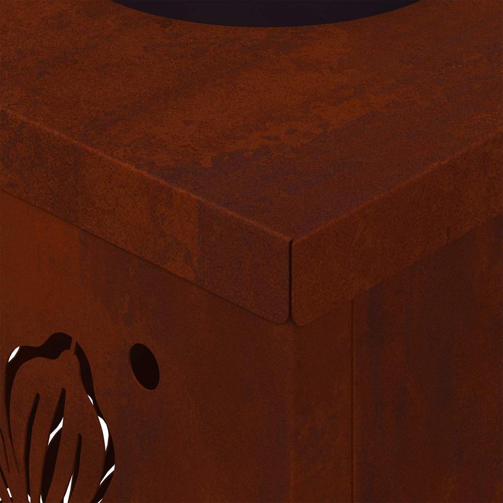 Solar LED Path Light 2 Pcs Rustic Weatherproof Steel