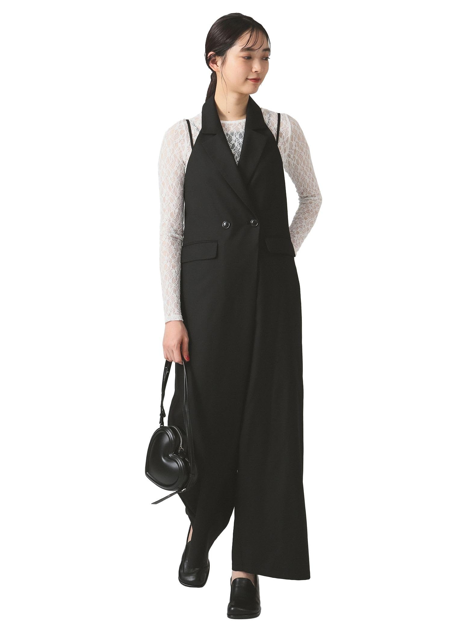 

Ray Beams Приталенный воротник Холтер Черный 1 Женский комбинезон/Костюм-комбинезон, чёрный