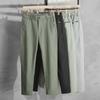 Men's Stretch Straight Ice Silk Casual Pants - Wear-Resistant, Trendy Korean Style, All-Match Long Pants
