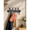Gothic Black Metal Key Holder Wall Mount Coat Rack Entryway Organizer Durable Jacket Hanger Unique Home Decor Gift