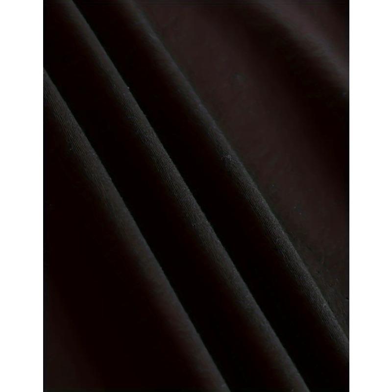 Birthday Letter Print Crew Neck T-Shirt, Casual Short Sleeve T-Shirt for Spring & Summer, Women's Clothing European Size