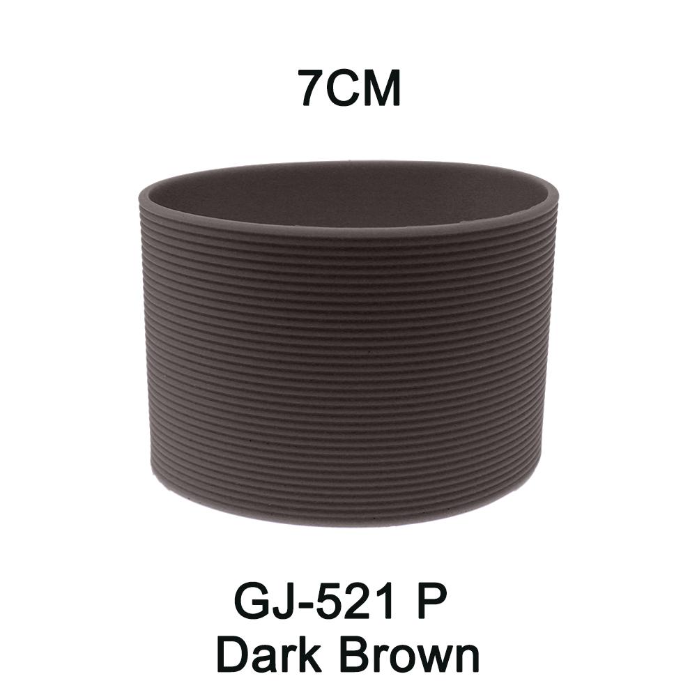 1Pc 27G 7cm 16 Colour Soft Silicone Heat Insulated Cup Sleeve Antiskid Grain Stripes Non-slip Wraps Glass Odorless Anti Slip