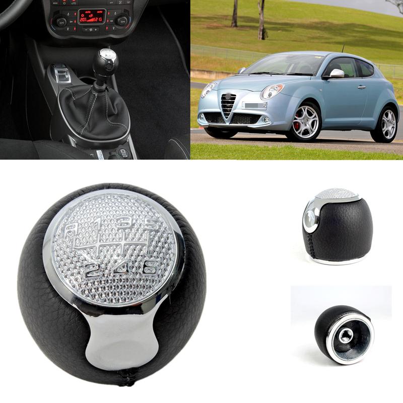 

6 Speed Gear Stick Shift Knob For Alfa Romeo MiTo 2008 2009 2010 2011 2012 2013 2014 2015 2016