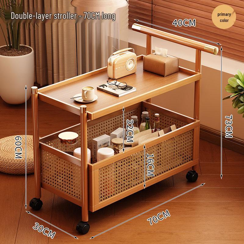 Pre-Owned Small Movable Snack Storage Trolley for Living Room or Restaurant