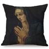 Famous Character Portrait Vintage Oil Painting Art Sofa Pillow Case Cotton Linen Luxury Gallery Chair Decorative Cushion Cover