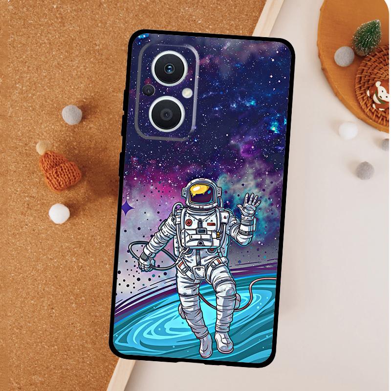 

Cartoon Space Astronaut Phone Case For OPPO Reno 11 F 13 12 F 8T 7 8 10 Pro OPPO Find X8 X6 Pro X3 X5 Lite Cover OPPO Reno13
