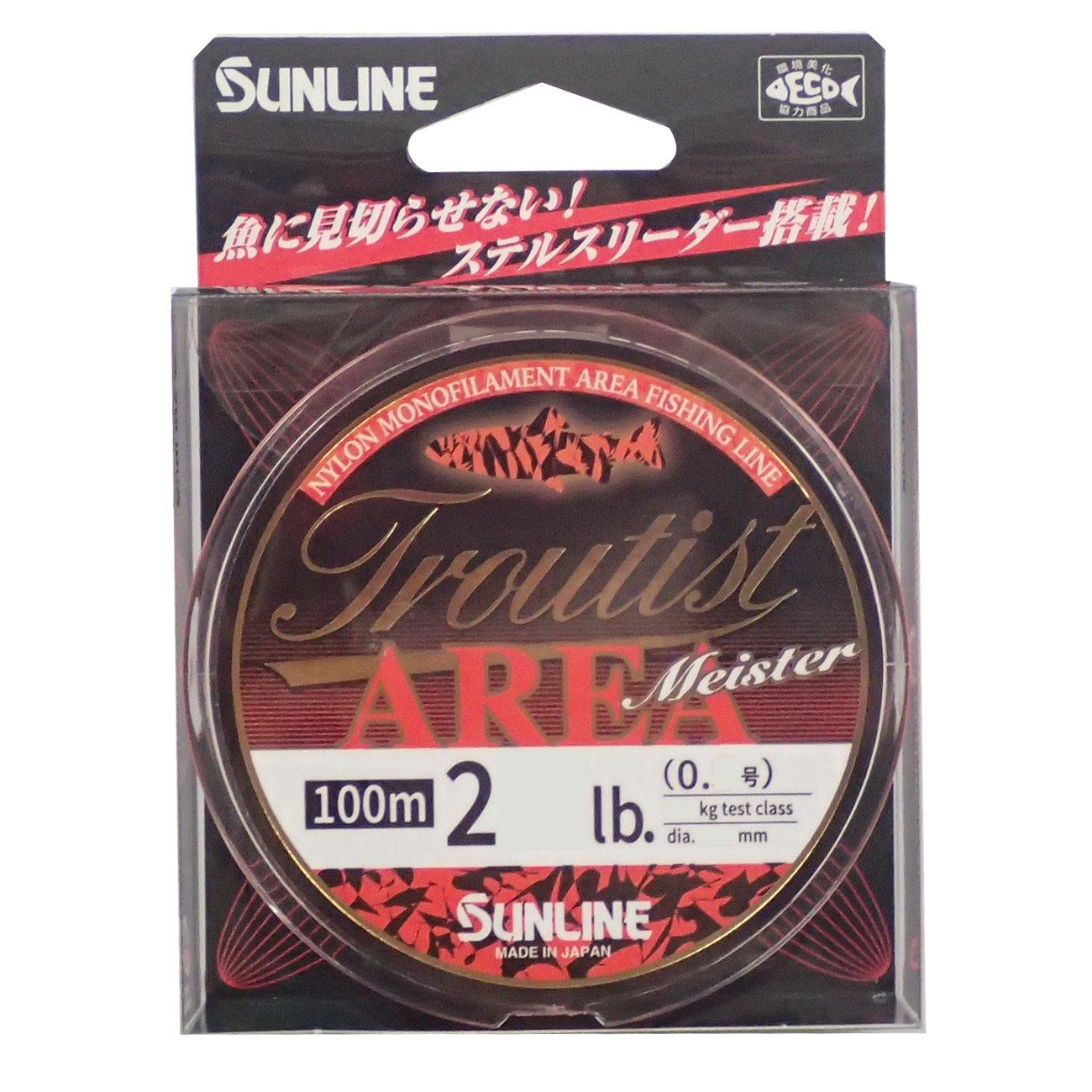 

SUNLINE Troutist Area Meister Nylon Flash Orange Line, 100m, 0.4 (2lb),