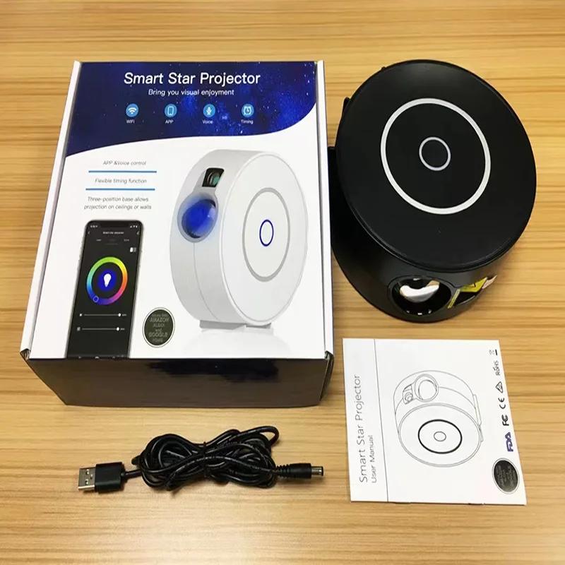 Colorful Starry Sky Projection Lamp Laser Starry Sky Night Light Bedroom Technology APP Intelligent Control Atmosphere Light