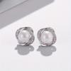 1 Pair of Pearl Earrings Men's Pearl Jewelry Earrings
