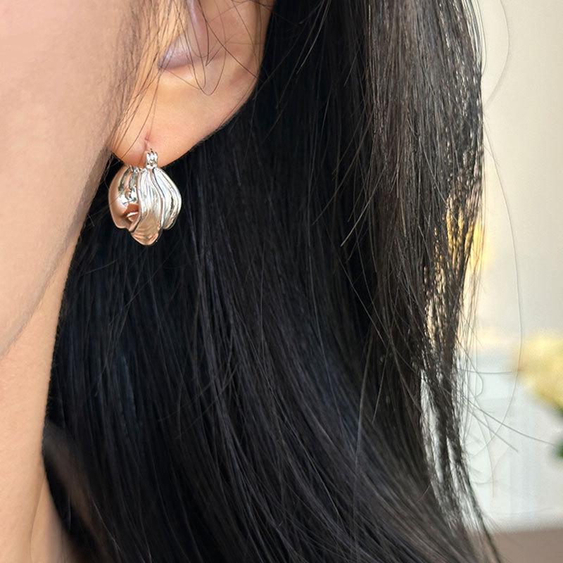 Irregular U-Shaped Striped Metal Ear Cuffs - Women’s Unique, Exquisite, High-end Luxury Earrings