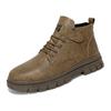 Fashion 2024 Autumn Winter New Men Shoes Safety Leather Boots Versatile Casual Sneakers Warm Soft Sole Ankle Boots Zapatillas De Hombre