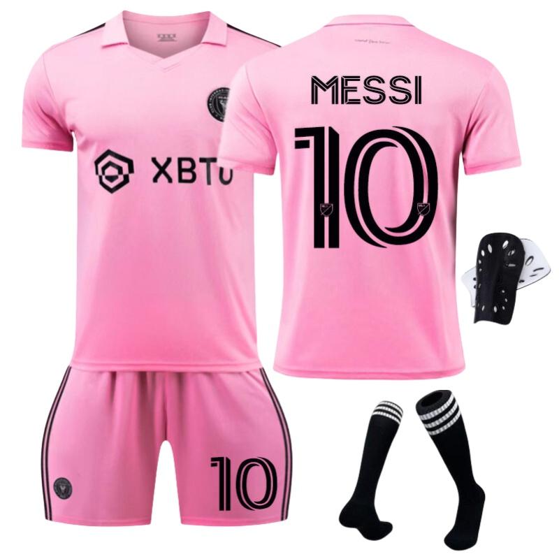 2324 Miami International Messi 10 Home Soccer Jersey Ultra-fine Fiber Material