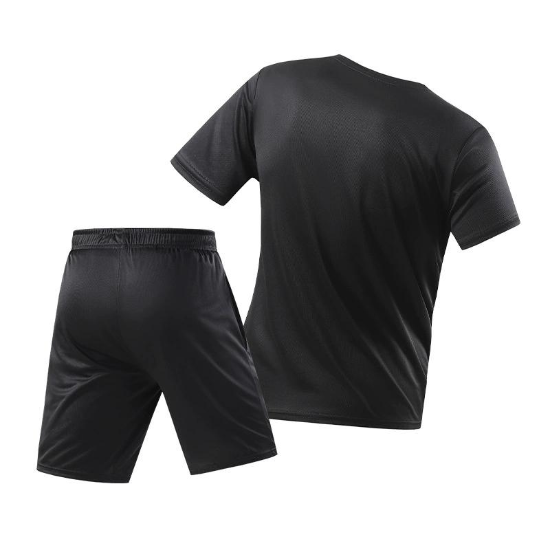 Spor Takımı Erkek Yaz Fitness Hızlı Kuruyan Giysiler Koşu Bol Rahat Spor Giyim İki Parçalı Set